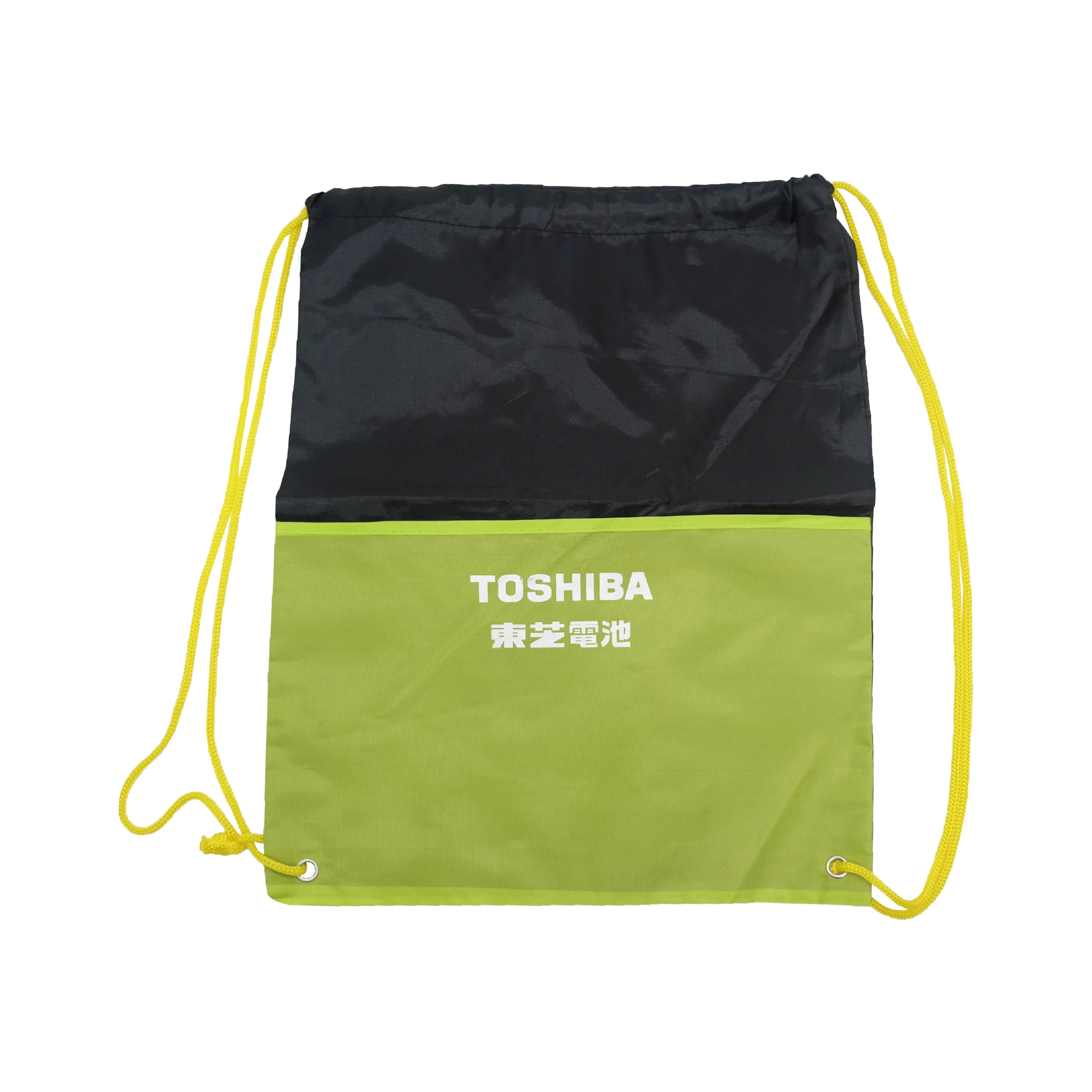 口袋拼接束口後背包